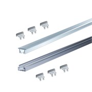 КСС SOLO 1510T профиль встраиваемый + диффузор 3м, 3+3 заглушки 19.143.38.507