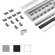 КСС 1506W диффузор полуматовый, 4 клипсы, 4 заглушки с отверстием + угол соед.90* 19.143.39.787