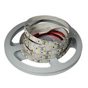 Лента X2, 2835 IP20, 5м*8мм, 3100K, 120LED, 12В, 9,6ВТ/М, 1200Лм/м, профод 25см с двух сторон 04.800.00.169