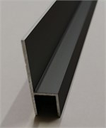 планка  h 6мм ЧЕРНЫЙ мат. 3м h6ч