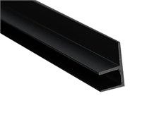 10501Д ЧЁРНЫЙ МАТОВЫЙ Угловая планка д/панелей  Скиф 6 мм F 00-00000443