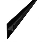 планка  h 4мм ЧЕРНЫЙ мат. 3м h4ч
