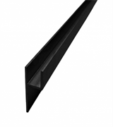 планка  h 4мм Черный.  Цвет A-Black-Matt Длина в пог. м 4,2 h4/Ч/4200