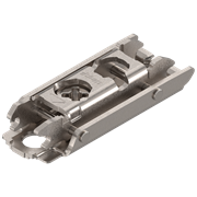 Планка ответная BLUM прямая с эксцентриком, 0мм, никель 175H3100