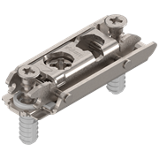 Планка ответная BLUM прямая с эксцентриком, 0мм, никель 177H3100