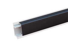 Плинтус алюминиевый Прямоугольный ЧЁРНЫЙ 440Ч