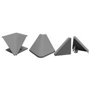 Комплект фурнитуры для Треугольного плинтуса СЕРЫЙ 00008108776