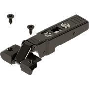 Петля Clip top BLUM на 95° для алюминиевых рамок под саморез без пружины, оникс 70T950A.TL ons