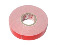 030809 Скотч двухсторонний 19мм*25м красный 030809