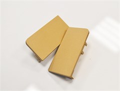 Л+П заглушка сплошная Золотая для L-профиля Premium line Gola Rehau 4,1м 13396891033