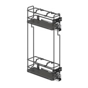 S-2910-A Бутылочница Starax В ВЕРХ.БАЗУ. 2-х.ярус,шир.150 (106х280х520) тандем BLUM, полн.выд, прав. 0610561