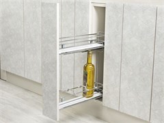 S-2478-C Бутылочница Tandem, Starax 2-х.ярусная,шир. 150 (106х475х495) полное выдвижение, левая <1> 0610214