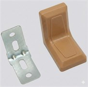 Уголок 26*26*26 охра коричневая, с заглушкой 00008122655