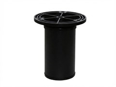 Опора ф 51х100 с фланцем пластмассовым черная 8108382