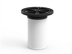 Опора ф 51х100 с фланцем пластмассовым белая 8108351