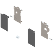 Фронтальное крепление LEGRABOX, высота М, для внутр ящика, лев/прав, для LEGRABOX pure, орион серый ZI7.0MS0 FRO R+L V1OG-M