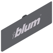 Заглушка для Tandembox с надписью Blum, серая ZAA.532C.BLABD GR