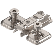 Планка ответная, крестообразная, с евровинтом,0мм , никель 173L8300