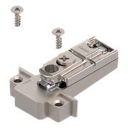 Планка ответная CLIP, прямая с эксцентриком, 0мм, для узкой алюминиевой рамки, никель 175H5A00