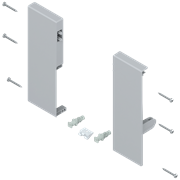 Держатель передней панели ящика Tandembox C (192мм), серый, (лев:прав) ZIF.74C0 GR