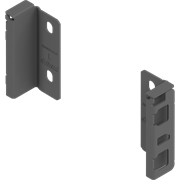 Держатели для задней стенки MERIVOBOX, высота M (108мм), правый/левый, темно-серый ZB4M000S HO-RW MP OG-M