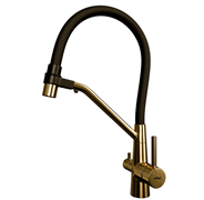 Смеситель Hoffger Mona HFG-420G (золото) с подкл. к фильтру, гибкий излив HFG-420G