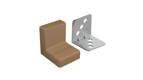 Уголок GRANDIS Орех 25*25мм 419-173