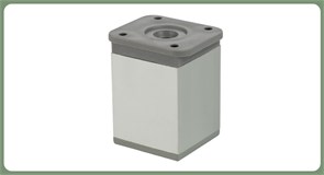 Ножка регулируемая, квадратная, 40*40*60, алюминий NS-03960-05