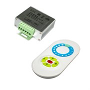 LED диммер 12-24В, 10А, с ПУ 5 кнопок, алюм. корпус 84*64*23мм 08.800.00.318