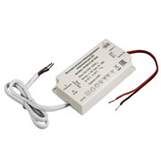Источник питания стаб. напр. для LED IP44, 220В/12В, max 36Вт, провода вход выход 15см, пластиковый 06.800.01.613