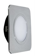 Светильник LED встраиваемый квадатный Polus-K мат стекло хром, 220V, 4Вт, 3000К, кабель 0,5м 04.112.05.301