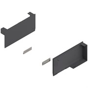 Заглушка для AVENTOS HK, левая/правая, темно-серый/нержавеющая сталь 22K8000 ABD R+L V1TGIG
