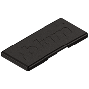 Заглушка на плечо петли BLUM Clip Top Blumotion 155° с логотипом, оникс 70.4503.BP ons