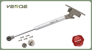 SETE Подъемник газовый с двойным доводчиком VERDE, 50N, серебро, сталь, GL-VERDE-50N (100шт/кор) GL-VERDE-50N