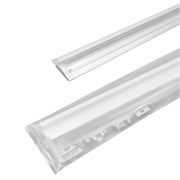 2507W-04 2м алюм профиль,белый краш. , диффузор молочный , 4 заглушки с отверстием белые 17.800.00.454