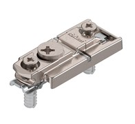 Планка ответная BLUM прямая, EXPANDO, эксцентрик, H=0, под распорные пробки, никель 177H5400E