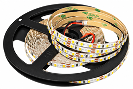 Лента S2, 2835 IP20, 120LED/м, 4100K, 12В, 10Вт/м, 1000Лм/м, CRI>85, 5м*5мм,провод 2*0,35мм² L= 15см 04.800.00.209