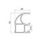 ЭКО-Лайт Глянец графит венге Вертикаль С-образная 5,4м - фото 22578