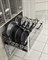 Корзина выкатная для хранения сковородок и крышек в нижнюю базу 600 с напр. (LOFT Черный) - фото 23246