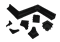 Комплект фурнитуры LB15 619 Черный глянец - фото 43593