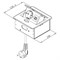 SETE Встраиваемый настольный удлинитель, 1 гнездо, 2*USB, с кабелем, черный, 12шт/кор SBT-1UC-20 - фото 44482