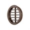 Круглая вентиляционная решётка d=47 мм, коричневая - фото 46693
