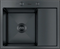 5848 Мойка для кухни Hoffger 58*48L Black (Чёрная), левая чаша HFG-5848B-L - фото 59397