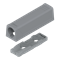 Держатель TIP-ON BLUM, прямой, короткий, серый 956.1201-серый - фото 63310