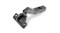 H946C02/3012/BN/K, Петля без пружины NEO Clip-on 45 градусов d35, Планка H3012BN, Саморезы черный никель H946C02/3012/BN/K