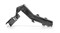 H946C02/3012/BN/K, Петля без пружины NEO Clip-on 45 градусов d35, Планка H3012BN, Саморезы черный никель H946C02/3012/BN/K