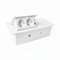 Блок розеток LK-DMS-741 2 секции Белый полуавтоматический 1 USB + 1 type C, беспроводная зарядка 00-00003480