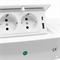 Блок розеток LK-DMS-741 2 секции Белый полуавтоматический 1 USB + 1 type C, беспроводная зарядка 00-00003480