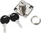 Замок LOCK.138.CR, прямоугольный хром D19х22 с ответной планкой 4578+929