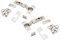 Петля мебельная Unihopper Setton 105* Two-Way H0 3D накладная без пружины, без доводчика HG1112F.C0.B